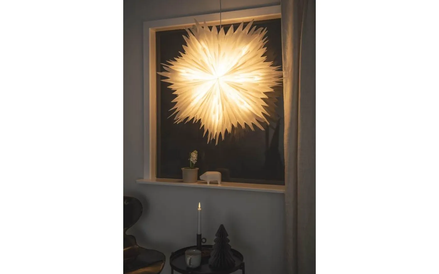 Frostbloss Julstjärna 80cm Vit