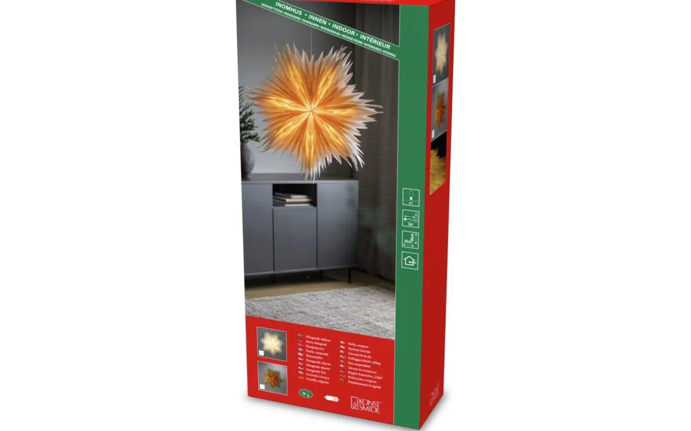 Frostbloss Julstjärna 80cm Vit