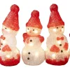 Konstsmide Frostdröm Fem små Snögubbar Varmvit LED IP44* Julpynt Utomhus