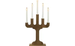 Konstsmide Frostgnista Adventsljusstake 58cm Valnöt* Visa Alla Adventsljusstakar|Adventsljusstakar 31-60 Cm
