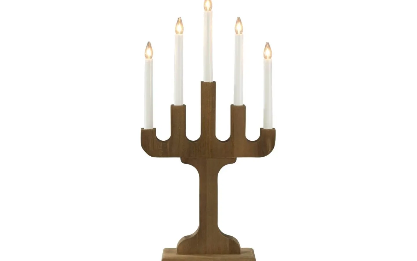 Konstsmide Frostgnista Adventsljusstake 58cm Valnöt* Visa Alla Adventsljusstakar|Adventsljusstakar 31-60 Cm