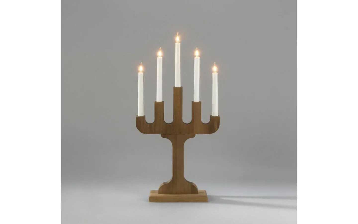 Konstsmide Frostgnista Adventsljusstake 58cm Valnöt* Visa Alla Adventsljusstakar|Adventsljusstakar 31-60 Cm