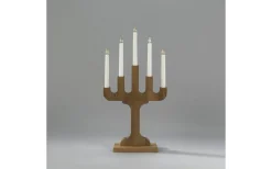 Konstsmide Frostgnista Adventsljusstake 58cm Valnöt* Visa Alla Adventsljusstakar|Adventsljusstakar 31-60 Cm