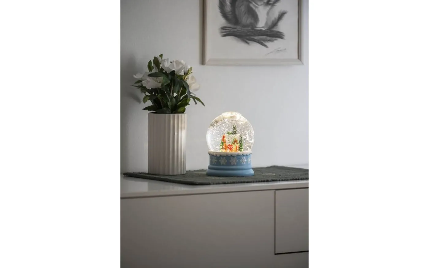 Frostnatt Batteridriven Vattenfylld lykta Nordpolen