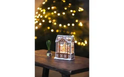 Vattenfyllda Lyktor<Konstsmide Frostnatt Batteridriven Vattenfylld lykta Pepparkakshus