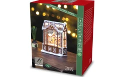 Vattenfyllda Lyktor<Konstsmide Frostnatt Batteridriven Vattenfylld lykta Pepparkakshus