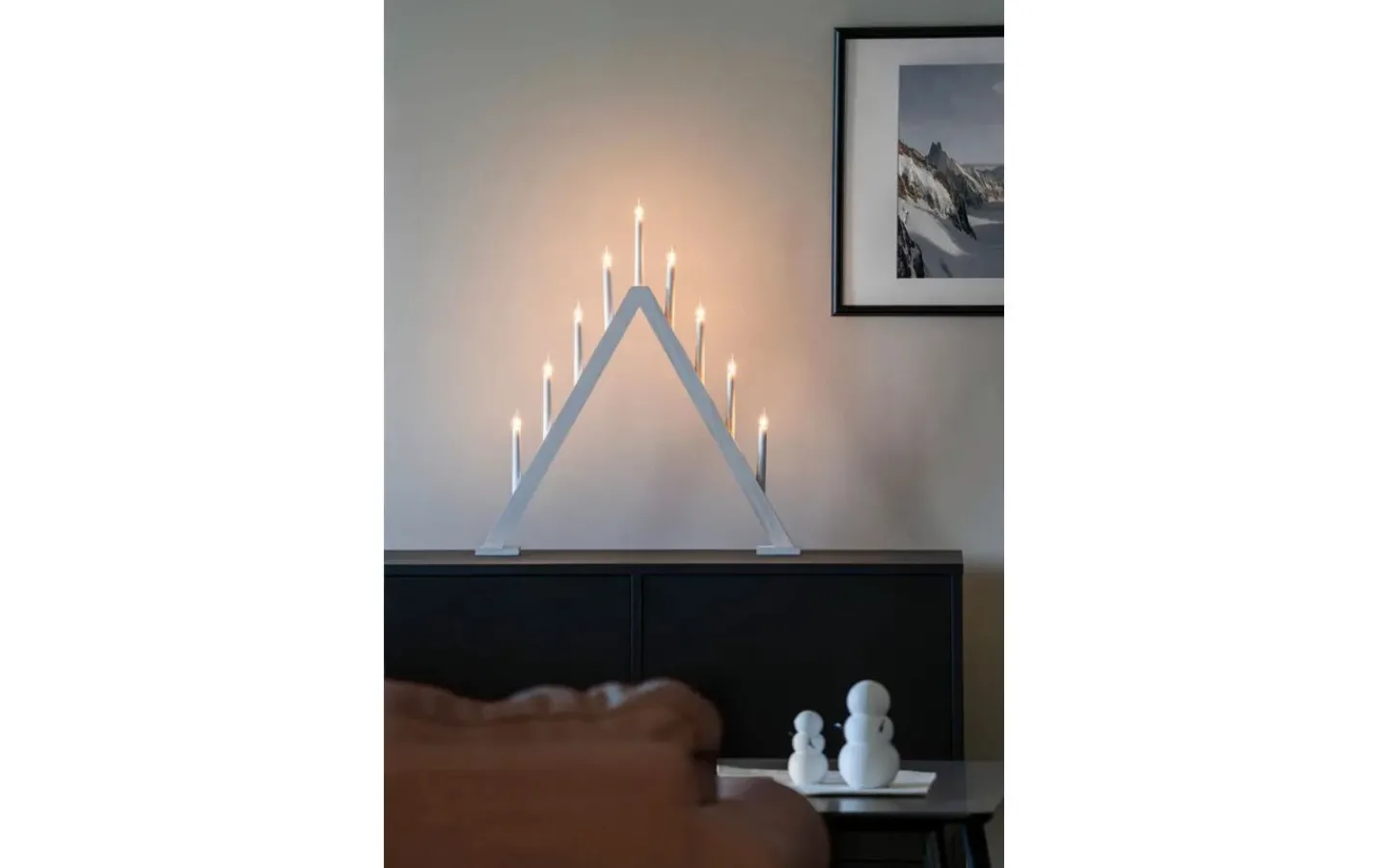 Konstsmide Frostskär Adventsljusstake 65cm Vit* Visa Alla Adventsljusstakar|Adventsljusstakar 61-120 Cm