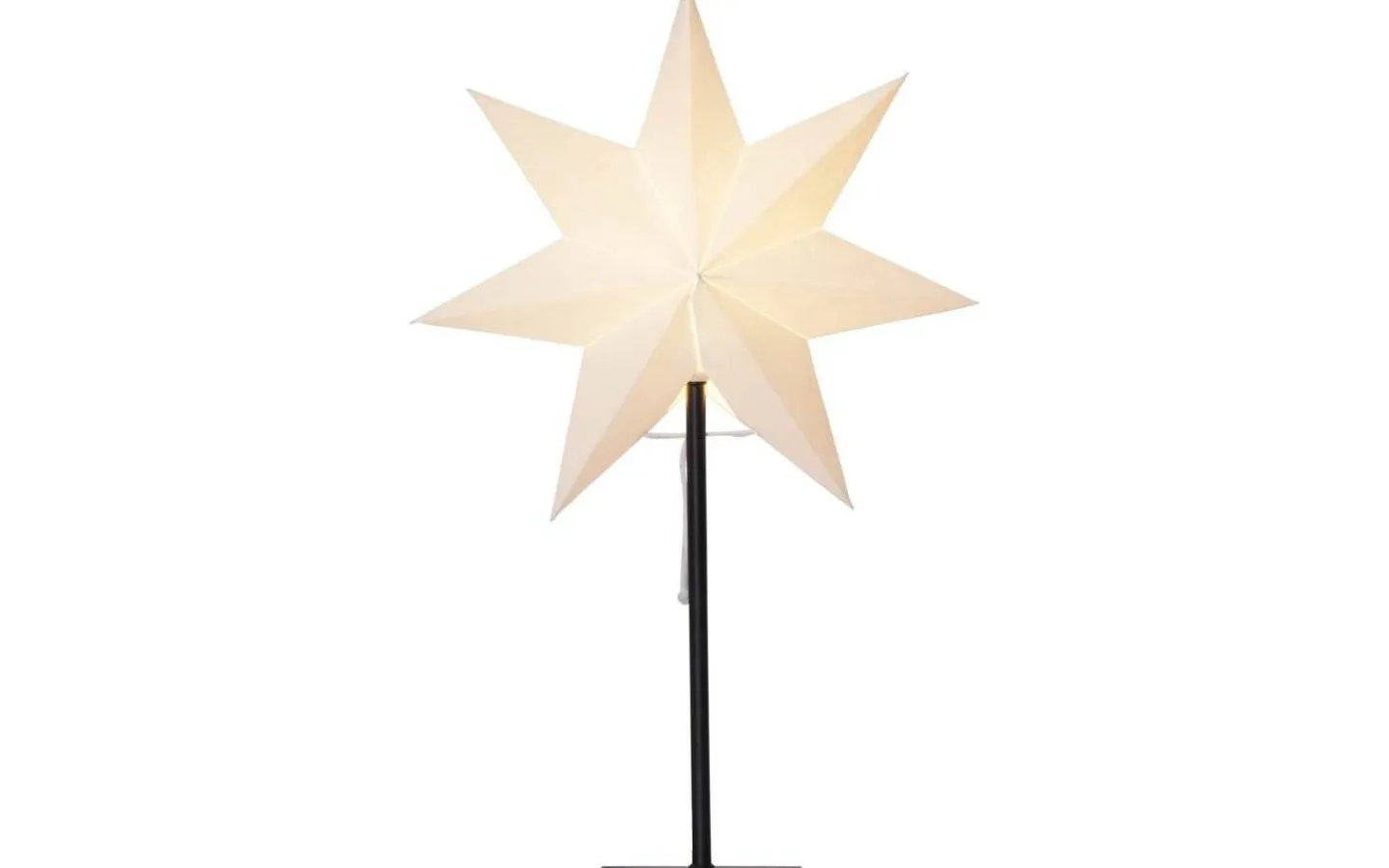 Visa Alla Julstjärnor|Julstjärnor På Fot<Star Trading Frozen Bordslampa, Skärm och Stjärna 55cm