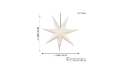 Star Trading Frozen Julstjärna Vit 100cm* Visa Alla Julstjärnor|Julstjärnor Med Sladd