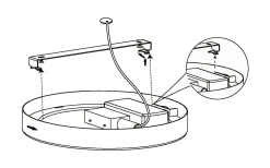 Eglo Fueva 5 Plafond 29cm LED 3000K 20,5W Krom IP44* Badrumslampor Tak