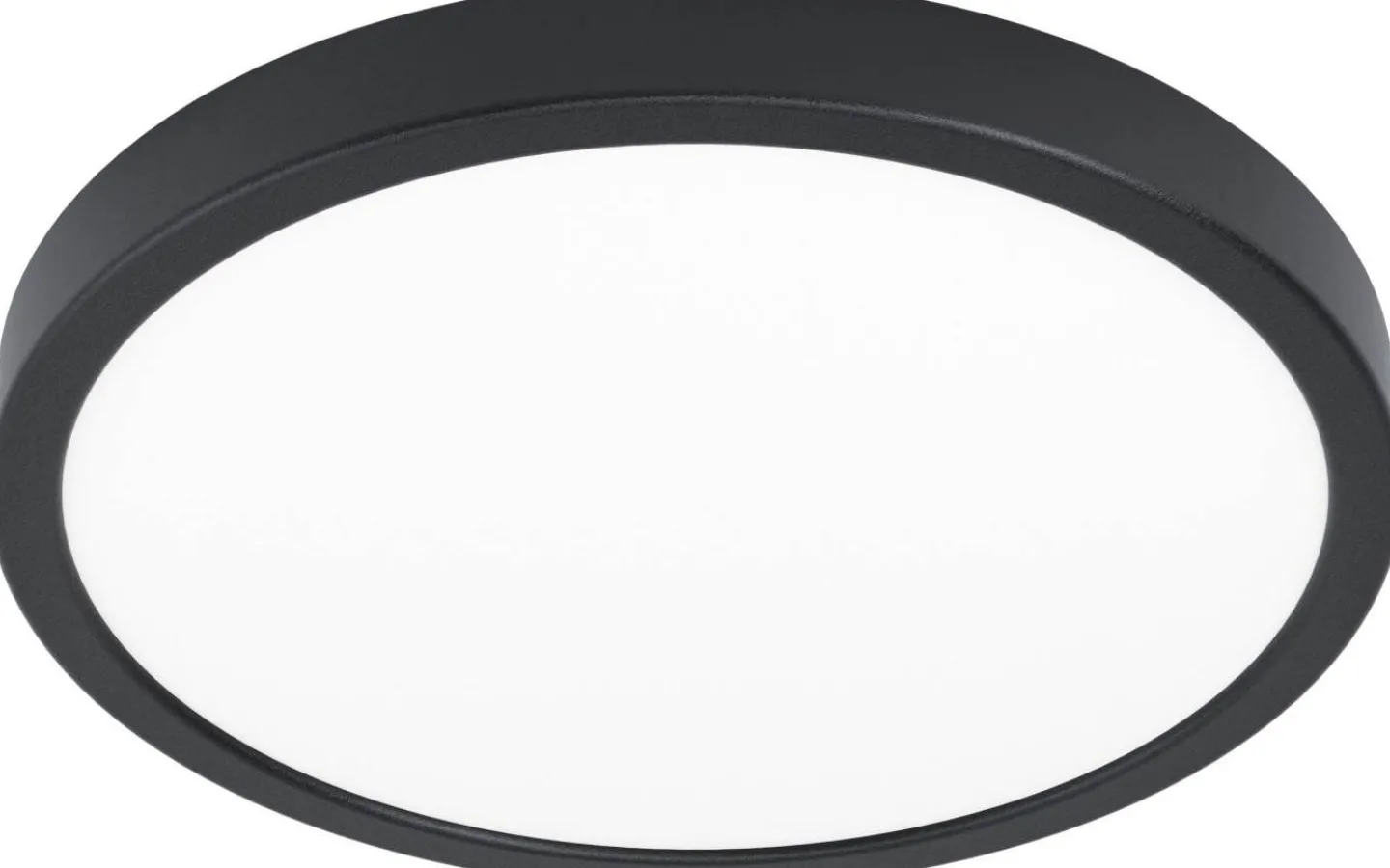 Badrumslampor Tak<Eglo Fueva 5 Plafond 29cm LED 3000K 20,5W Svart IP44