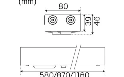 Function G2 III Bänkbelysning 3000K 10,8W 87cm