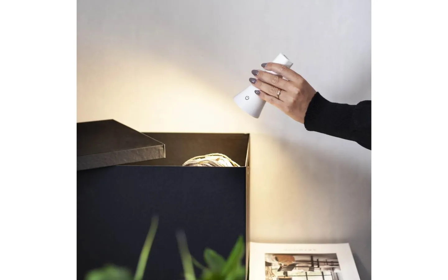 Star Trading Functional Uppladdningsbar Bordslampa 3-in-1 Vit* Uppladdningsbara Lampor Inomhus