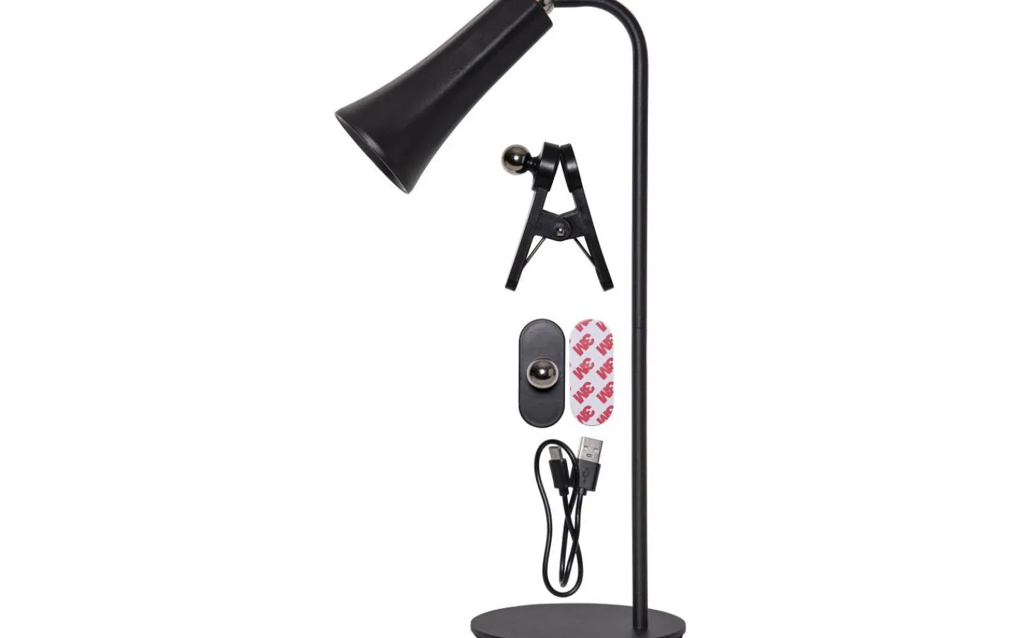 Star Trading Functional Uppladdningsbar Bordslampa 3-i-1 Svart* Uppladdningsbara Lampor Inomhus