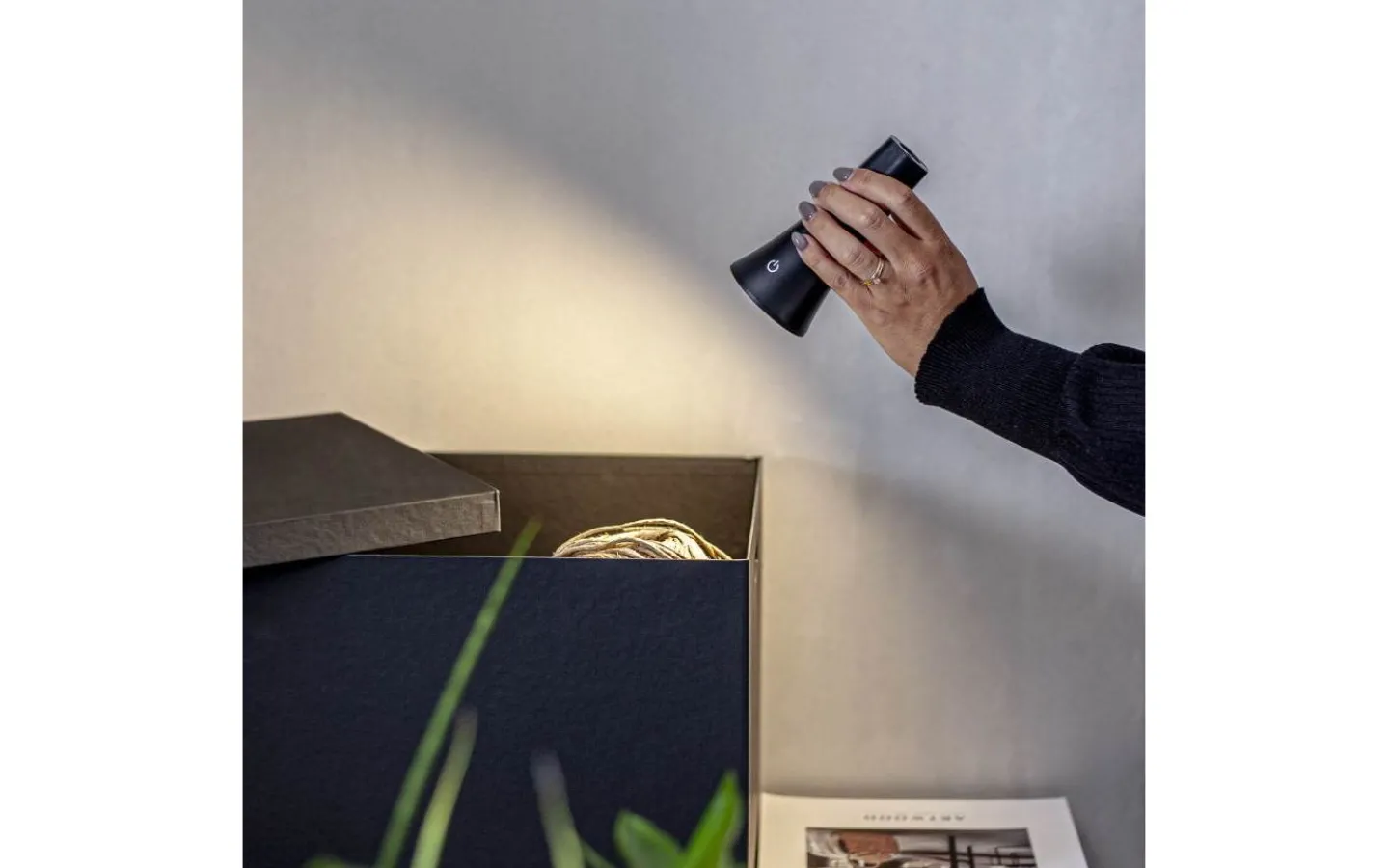 Star Trading Functional Uppladdningsbar Bordslampa 3-i-1 Svart* Uppladdningsbara Lampor Inomhus