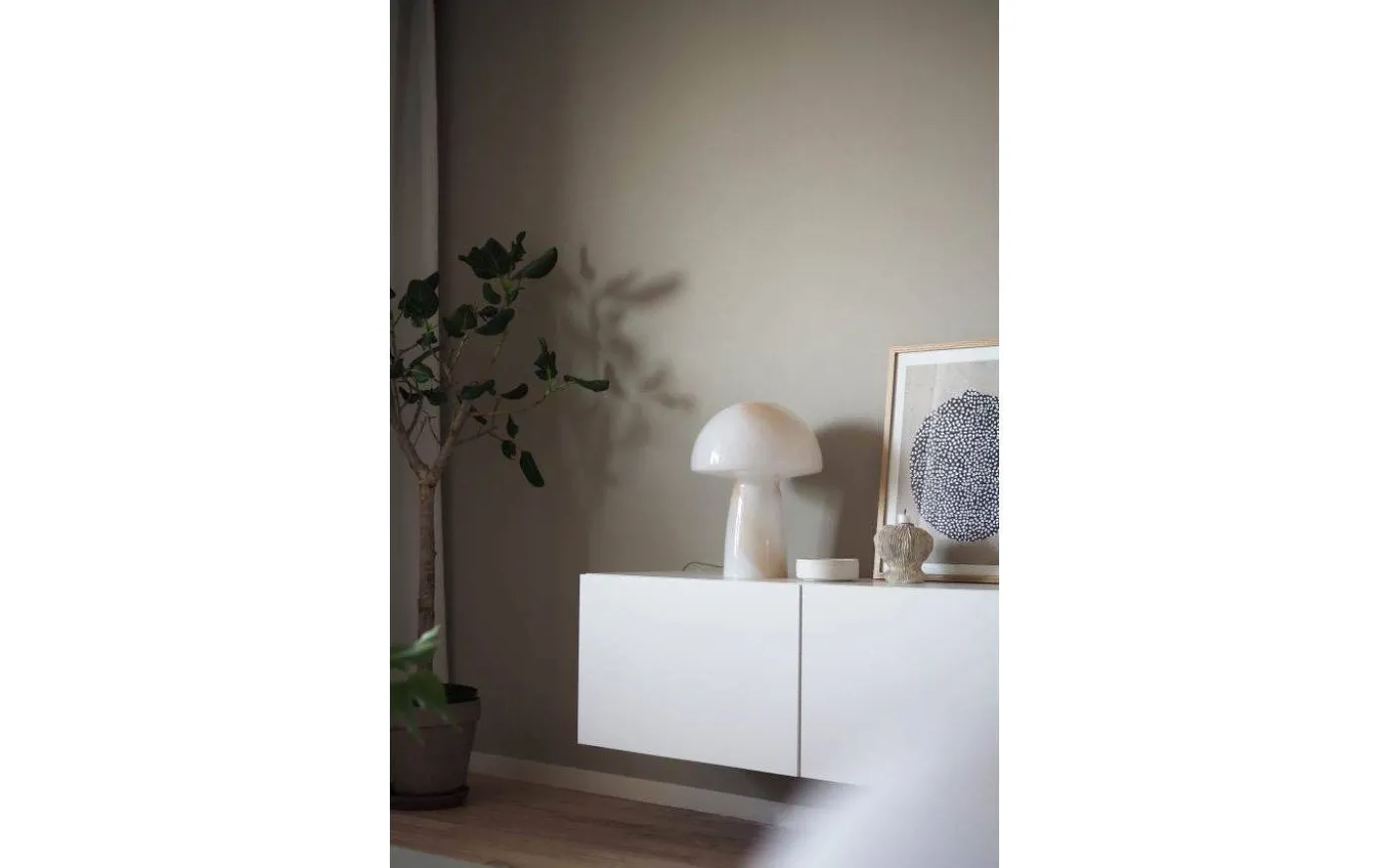 Fungo Bordslampa 42cm Beige