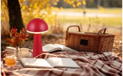 Reality Fungo Laddbar Bordslampa LED Röd IP54* Uppladdningsbara Lampor Utomhus|Uppladdningsbara Lampor Utomhus