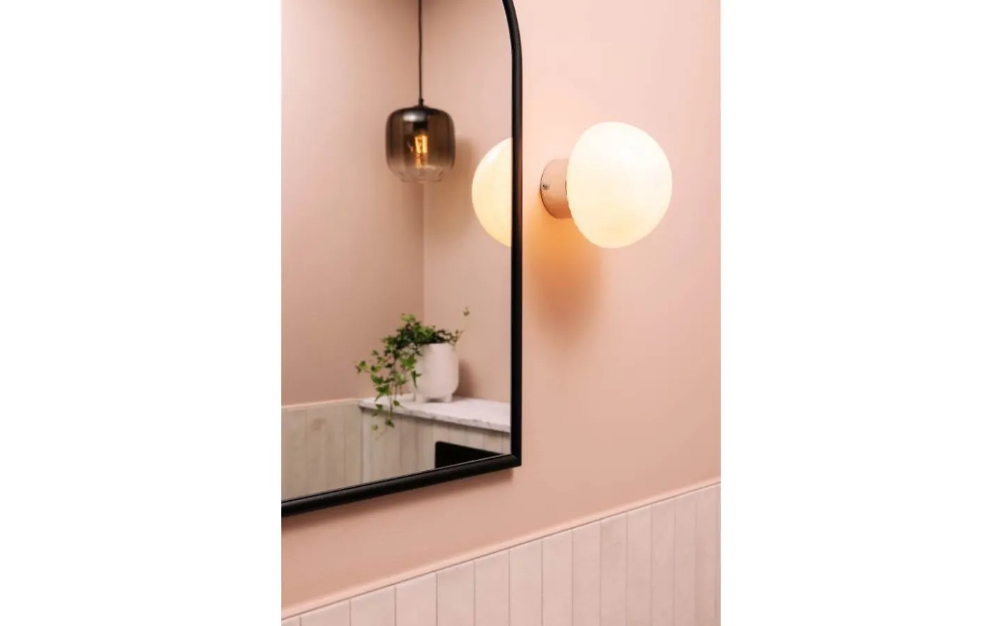 Badrumslampor Vägg|Badrumslampor Tak<Globen Lighting Fungo Vägglampa/Plafond 16cm Vit/Krom IP44