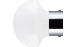 Badrumslampor Vägg|Badrumslampor Tak<Globen Lighting Fungo Vägglampa/Plafond 16cm Vit/Krom IP44