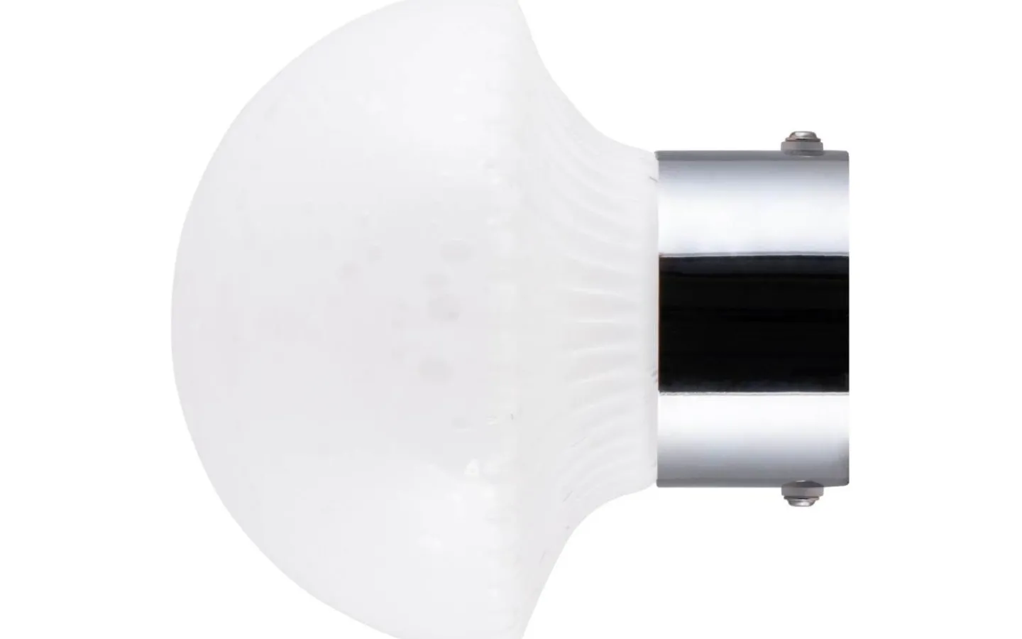 Badrumslampor Vägg|Badrumslampor Tak<Globen Lighting Fungo Vägglampa/Plafond 16cm Vit/Krom IP44
