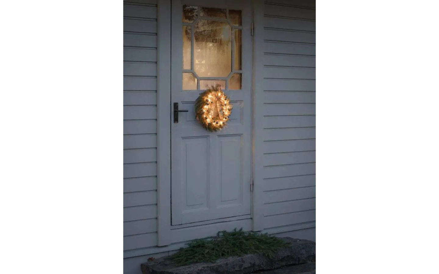 Kransar<Konstsmide Fury Batteridriven Julkrans 40cm Amber IP44