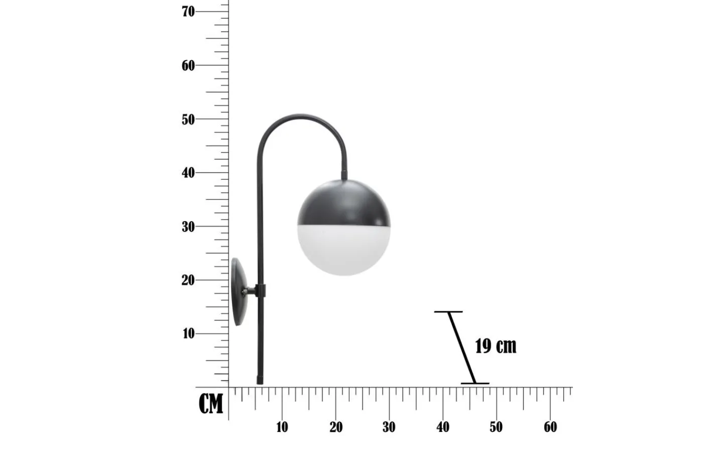 Lampetter<Mauro Ferretti Fusion Vägglampa 51cm Svart