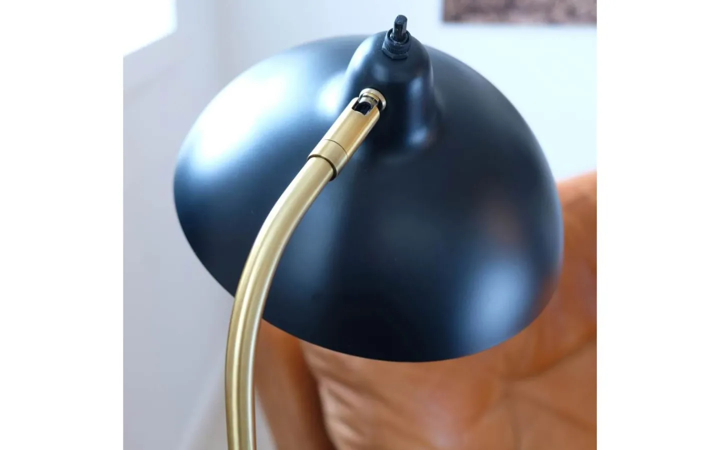 Skrivbordslampor<Dyberg Larsen Futura Skrivbordslampa 55cm Svart/Mässing