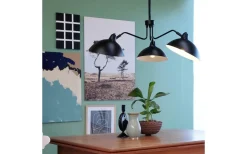 Dyberg Larsen Futura Taklampa 95cm 3-arm Mattsvart* Stora Taklampor Ø70-150 Cm