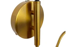 Futura Vägglampa Svart med Mässingsarm