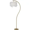 Golvlampor<Mauro Ferretti Future Golvlampa Fjädrar 170cm Guld