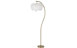 Golvlampor<Mauro Ferretti Future Golvlampa Fjädrar 170cm Guld