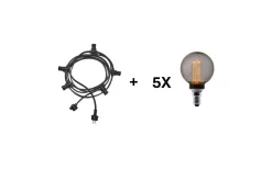 Partyslingor Utomhus 230V|Partyslingor Utomhus 230V<PR Home Future Ljusslinga LED 4,2m Smoky