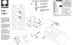 Aneta Fyr Vägg-/Taklampa LED 6W 3000K Mörkgrå IP54* Vägglampor Utomhus|Taklampor Utomhus