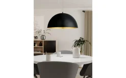 Stora Taklampor Ø50-69 Cm<Eglo Gaetano Taklampa 53cm Svart/Guld