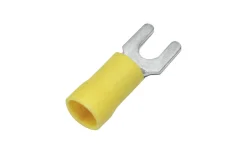 Kontaktpressning<Malmbergs Gaffelkabelsko, Isolerad, 4,0-6,0 mm², Gul, 100 st/frp
