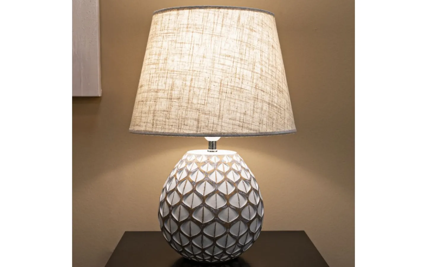 Bordslampor<Mauro Ferretti Gala Bordslampa 52cm Vit/Beige