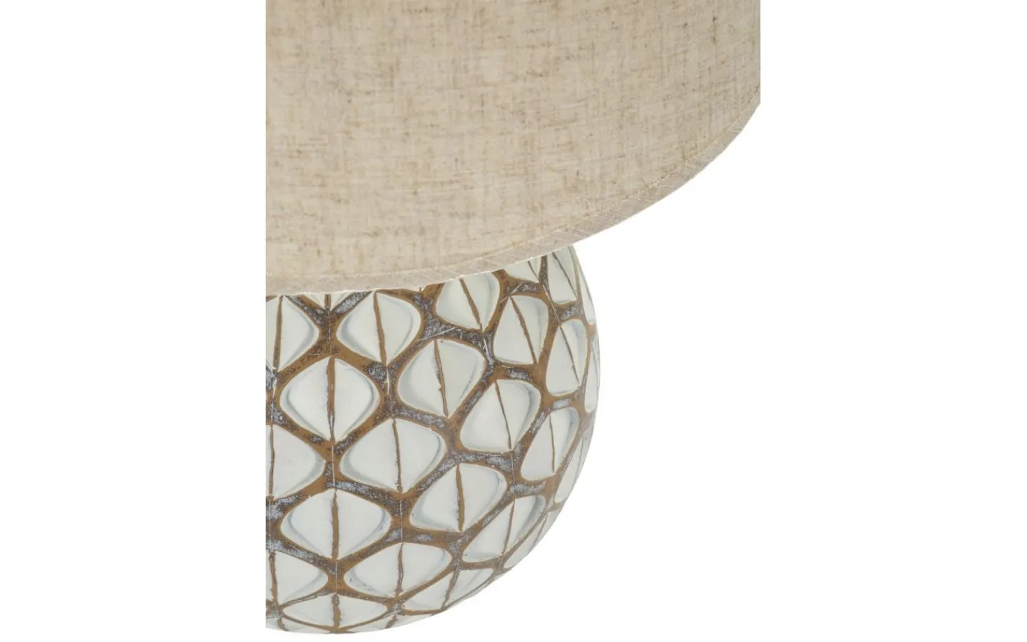 Bordslampor<Mauro Ferretti Gala Bordslampa 52cm Vit/Beige