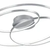 Plafonder<Trio Lighting Gale Plafond LED 80cm borstad stål