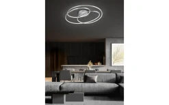 Plafonder<Trio Lighting Gale Plafond LED 80cm borstad stål