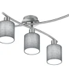 Trio Lighting Garda Plafond 5xE14 grå* Plafonder