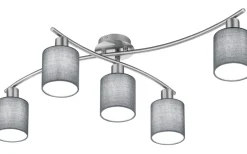 Trio Lighting Garda Plafond 5xE14 grå* Plafonder