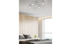 Trio Lighting Garda Plafond 5xE14 grå* Plafonder