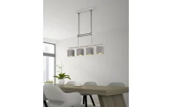 Garda Takpendel 4xE14 borstat stål