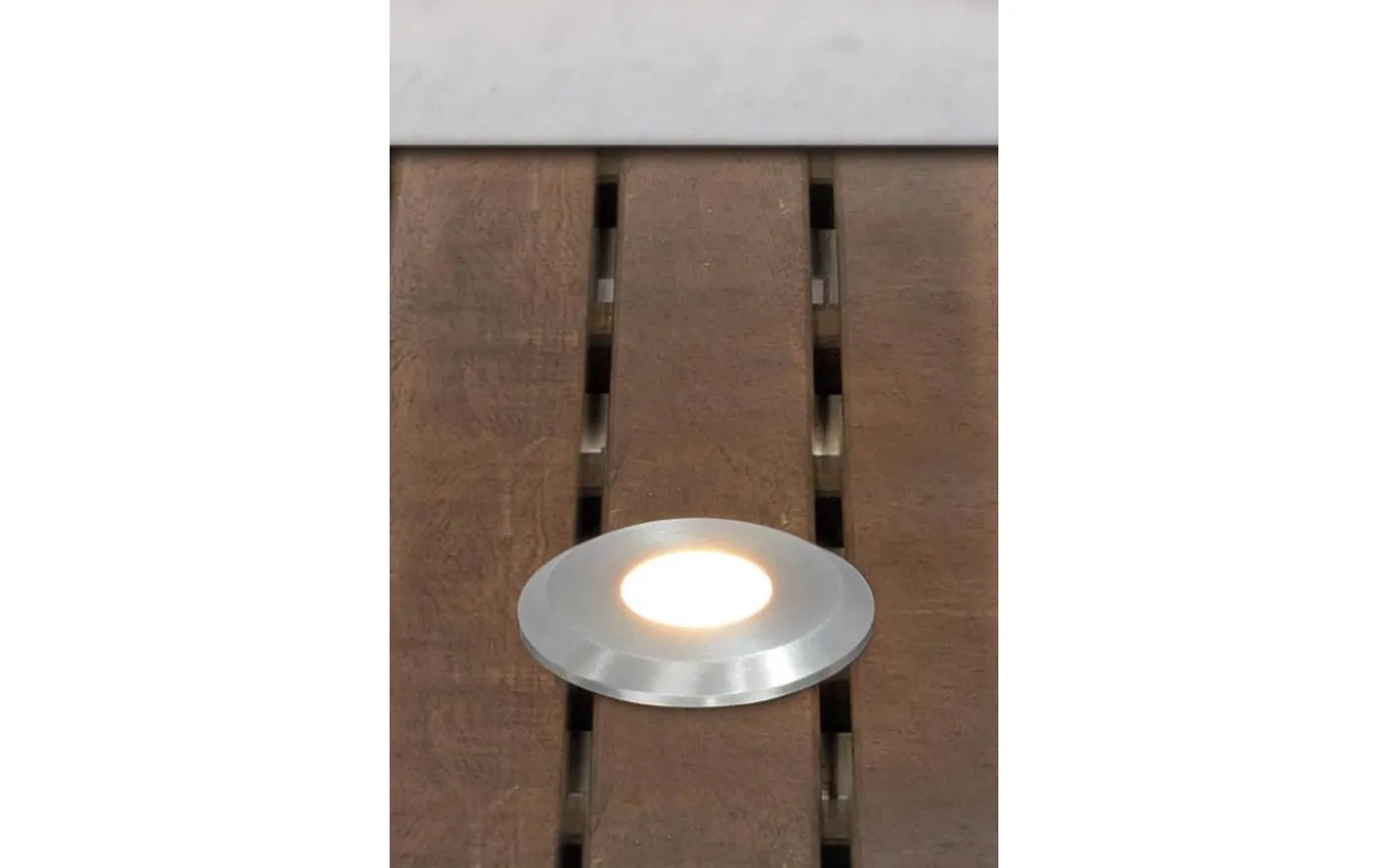 Garden24 Decklight 6cm 0,8W 3000K Aluminium IP44