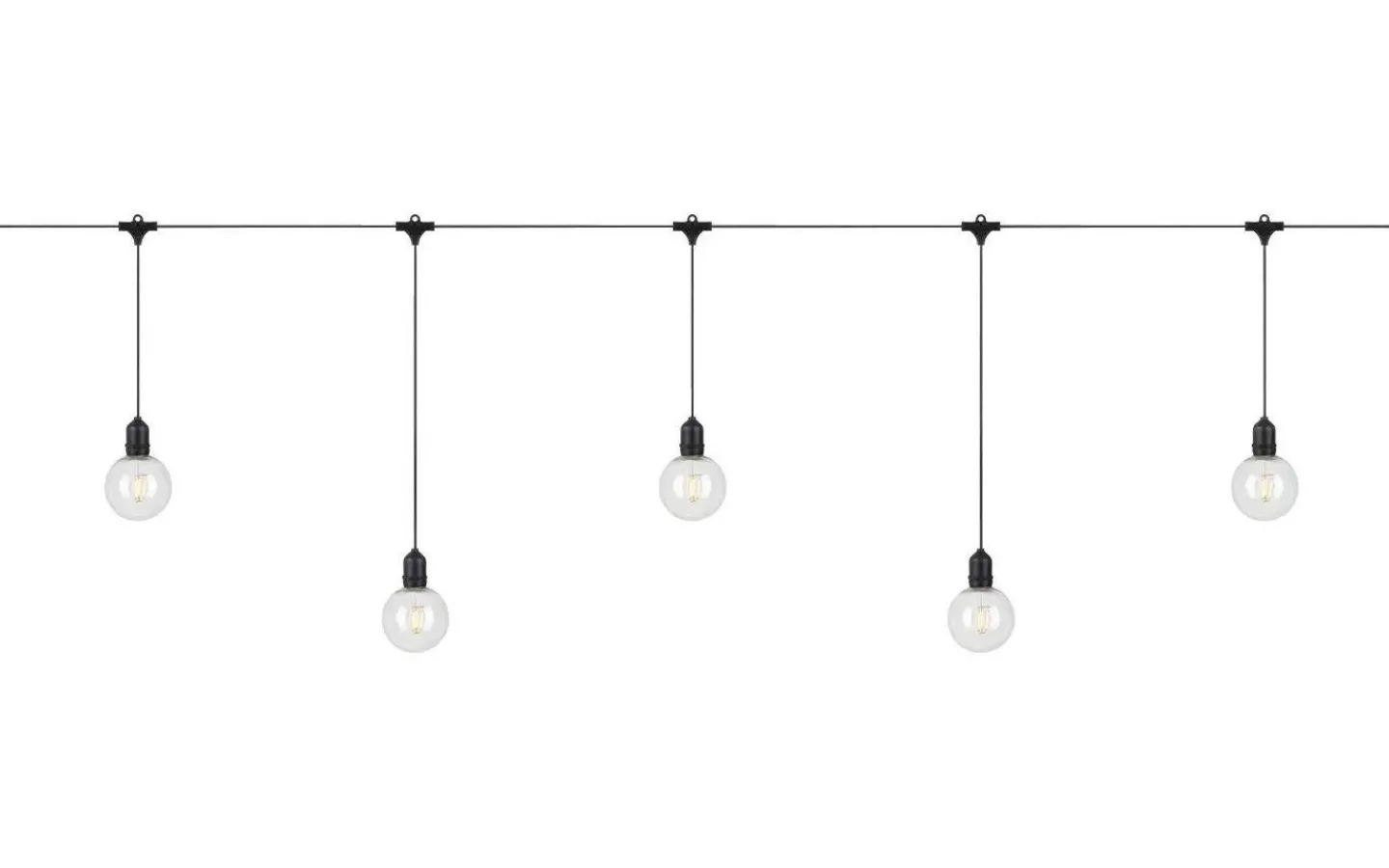 Partyslingor Utomhus 230V|Partyslingor Utomhus 230V<Markslojd Garden24 Ljusslinga 4m 10L EXTRA Svart IP44