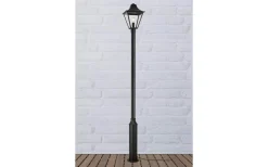 Garden24 Stolplykta 2,2m 3W 3000K Svart IP44