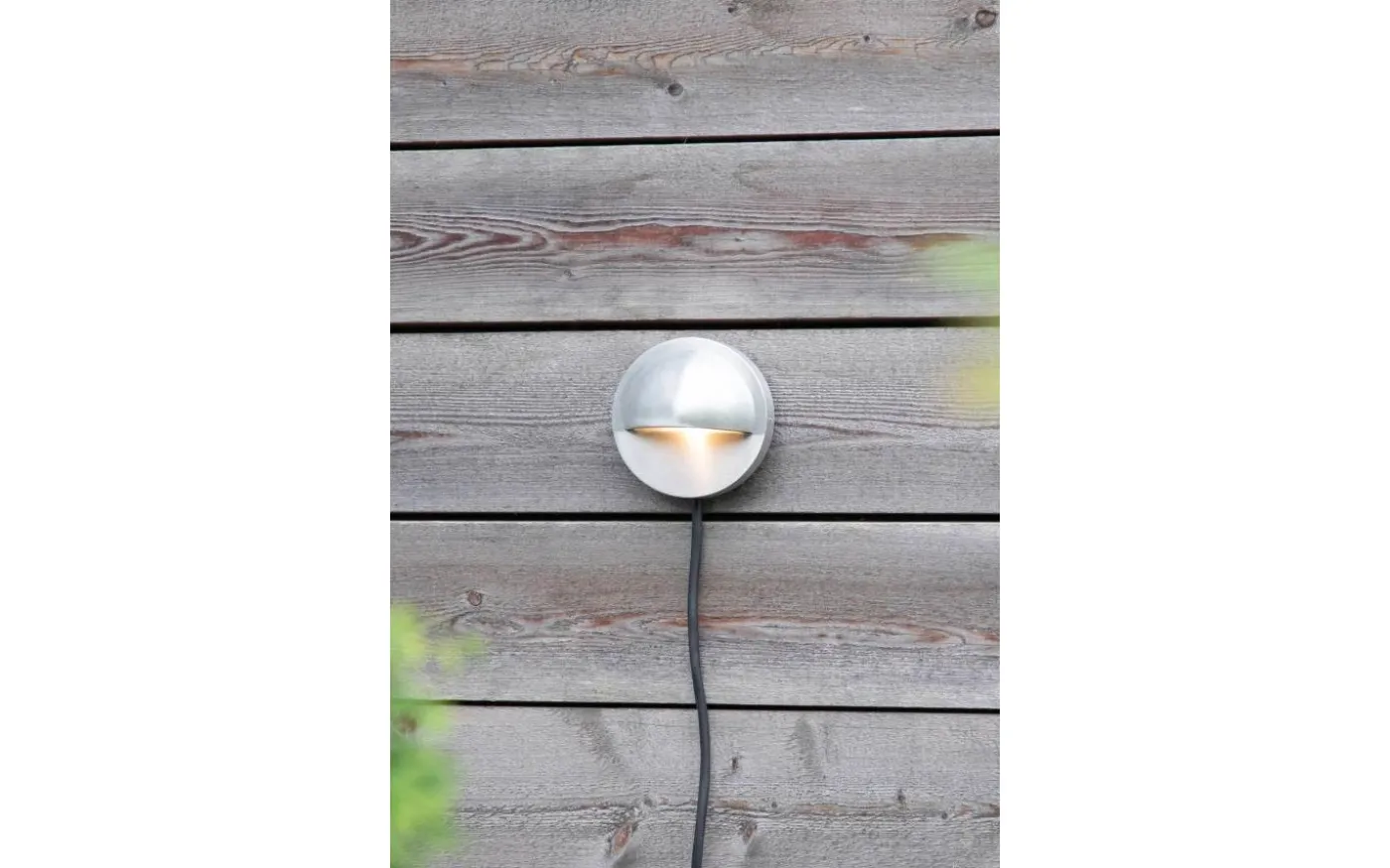 Garden24 Vägglampa 10cm 0,8W 3000K Aluminium IP44