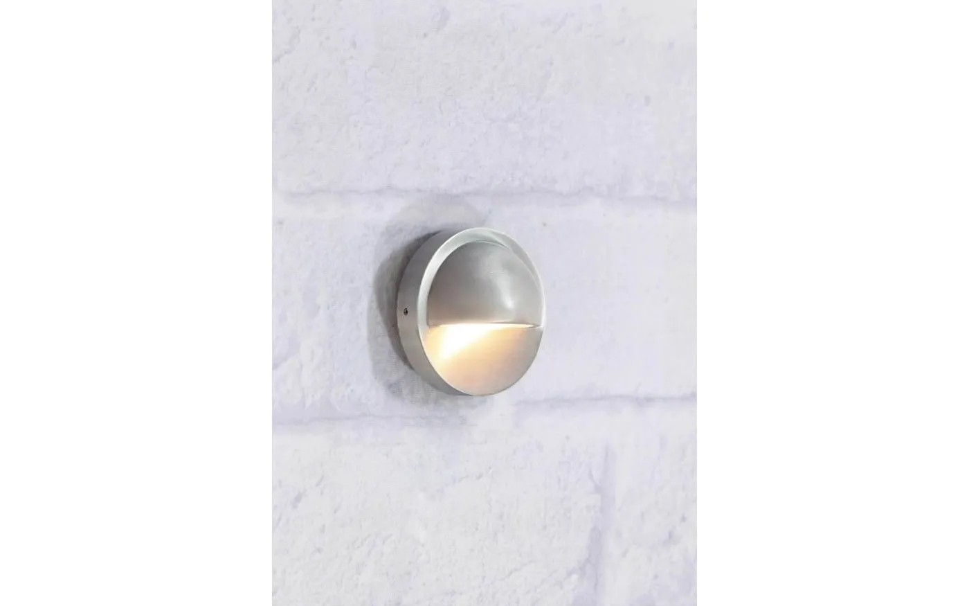 Garden24 Vägglampa 10cm 0,8W 3000K Aluminium IP44