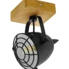 Takspot Med 1 Lampa<Eglo Gatebeck Takspotlight 11cm Trä/Svart