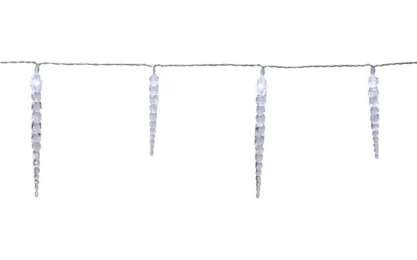 Gelido Istappsslinga med Timer och Chaser, Kallvit 6m IP44